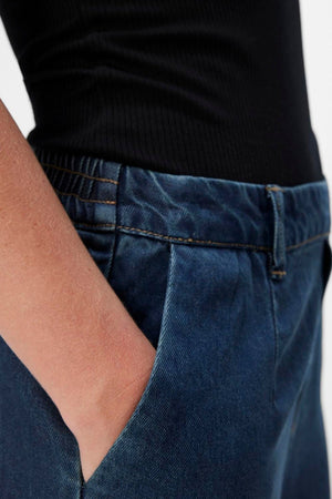 Rám Lisa široký Pants - tmavo modré džínsové opláchnutie