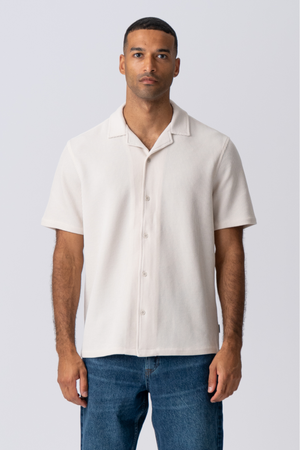 Knitted Shirt - Beige