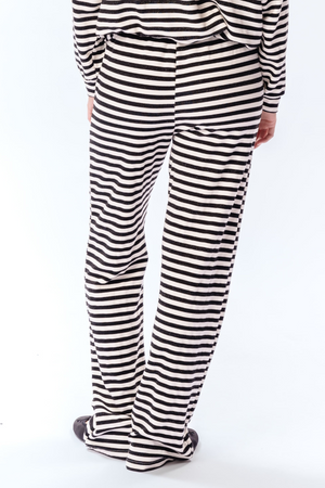 Stripped Pants - Black