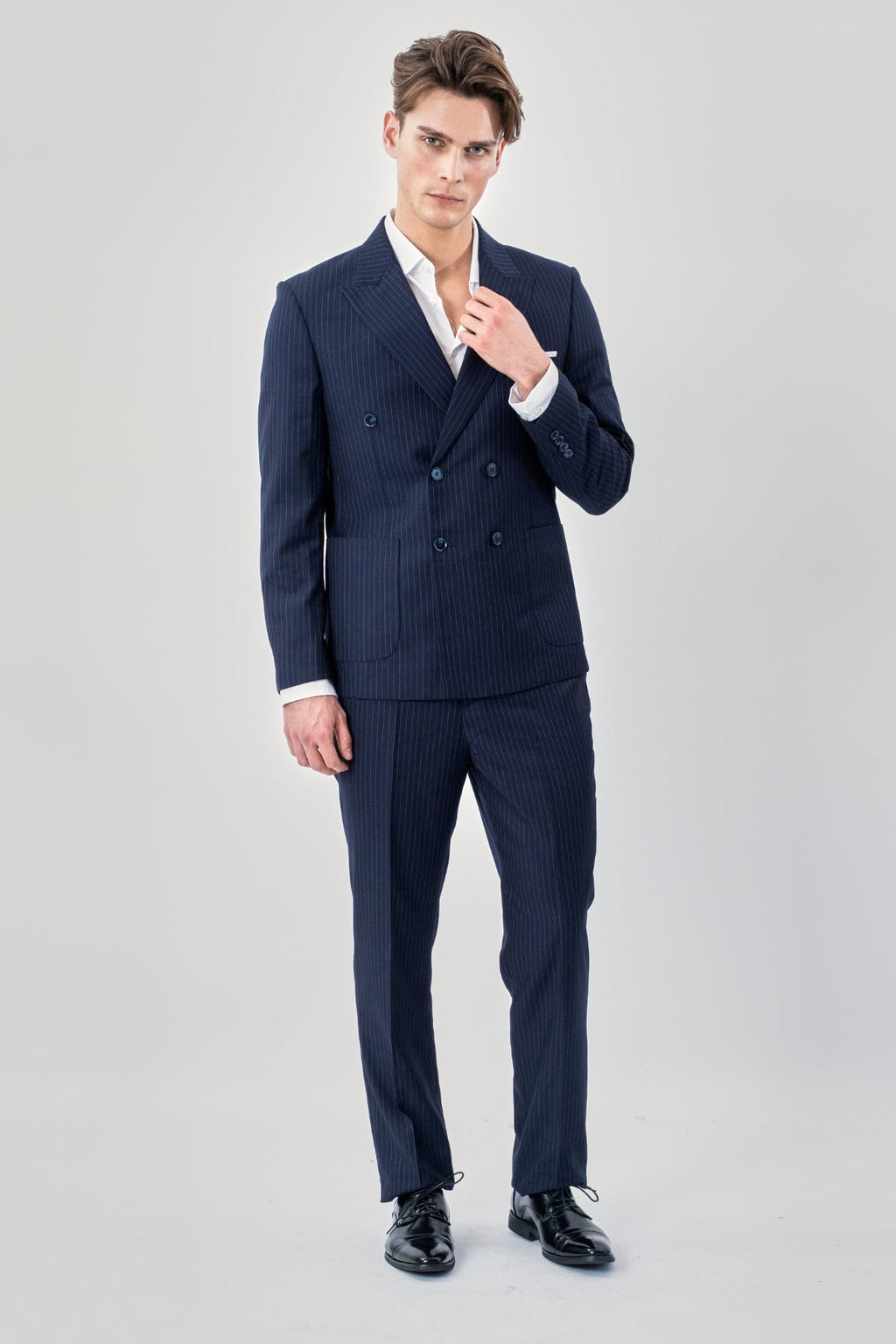 Classic Pants - Navy Pinstripe