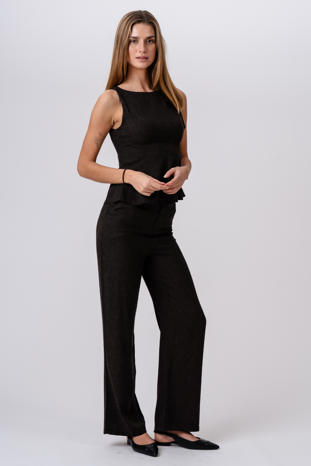 Aya Loose Pants - Brown