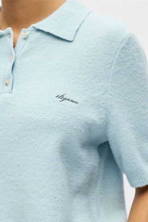 Debbie Knit Polo - Spéir Gheimhridh Melange