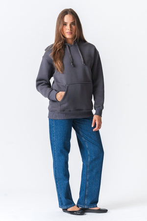 Stella Oversized Mikina - tmavošedá