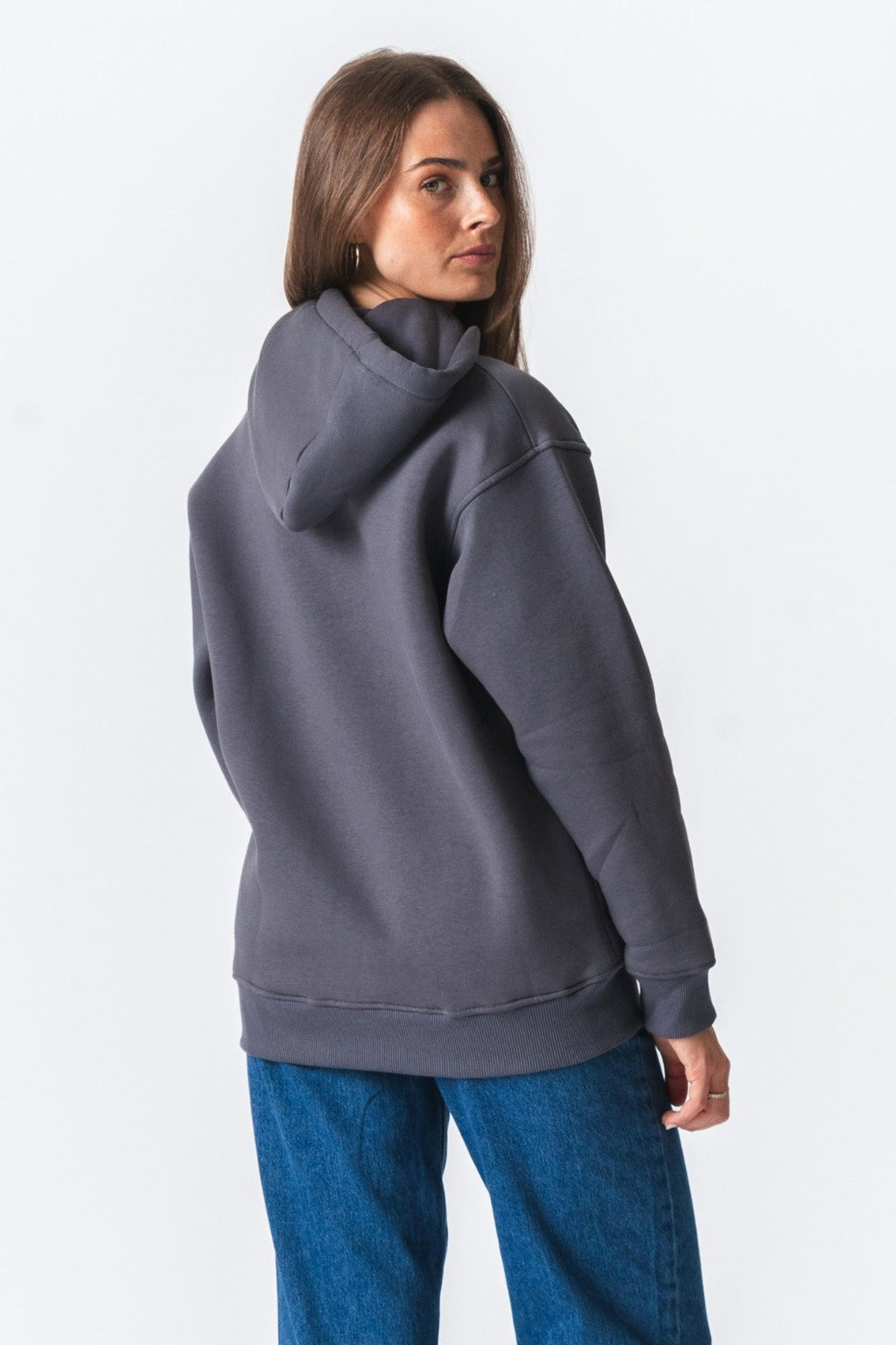 Stella Oversized Mikina - tmavošedá