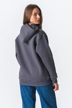 Stella Oversized Mikina - tmavošedá
