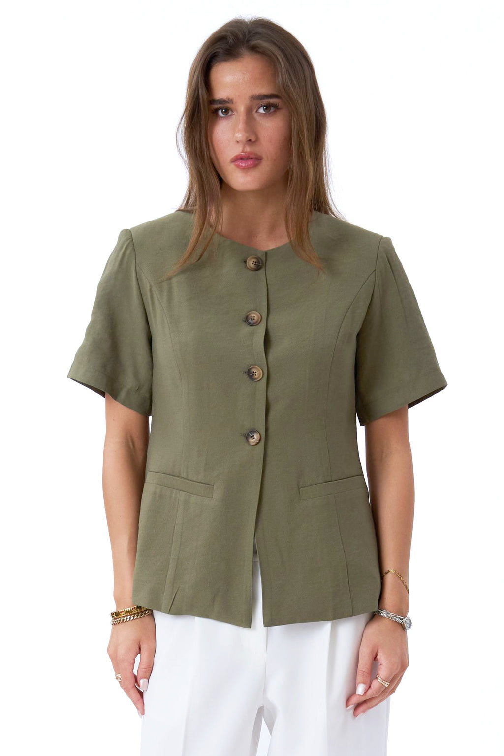 Isolde Blazer - Olive