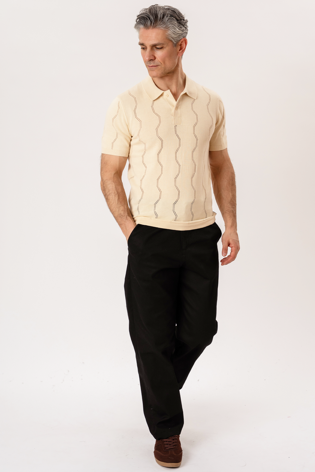 Duran Knit Polo - Sand