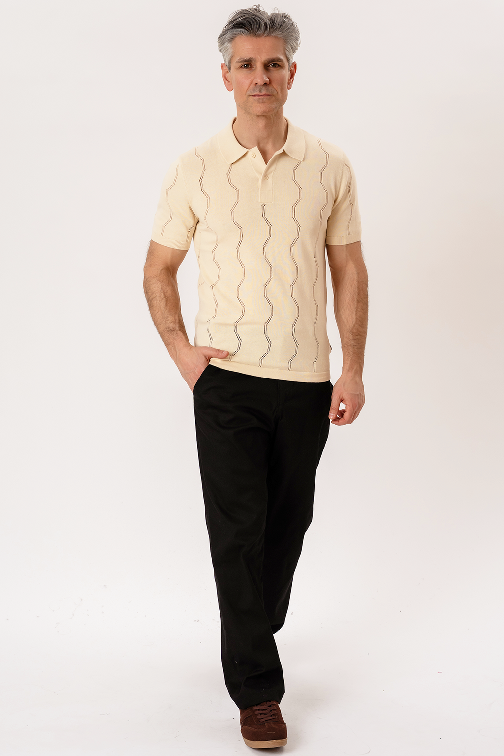Duran Knit Polo - Sand
