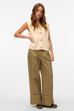 Kora Wide Fold Up Pants - Mermaid