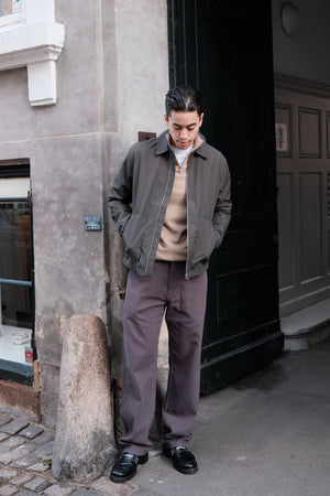 Jacket Zip Gearr - Glas Dorcha