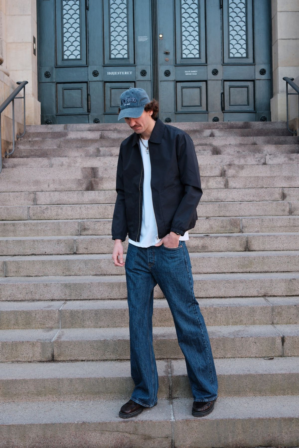 Short Zip Jacket - Navy