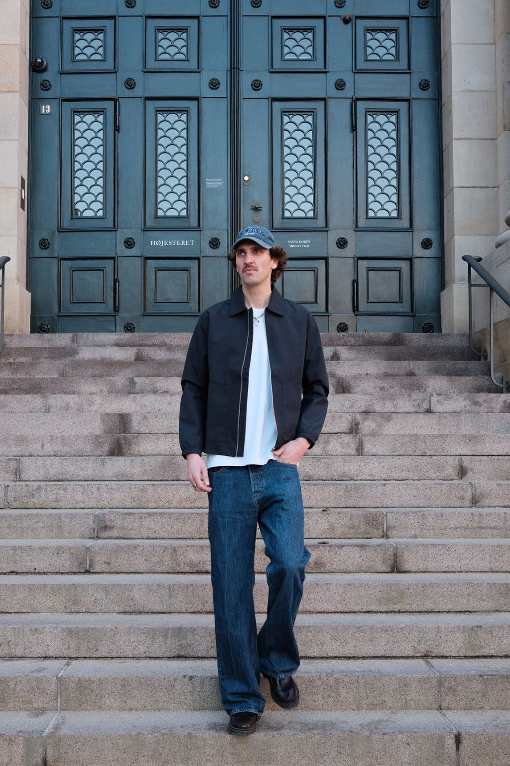 Short Zip Jacket - Navy