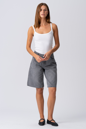 Denim Jorts - Grey Denim