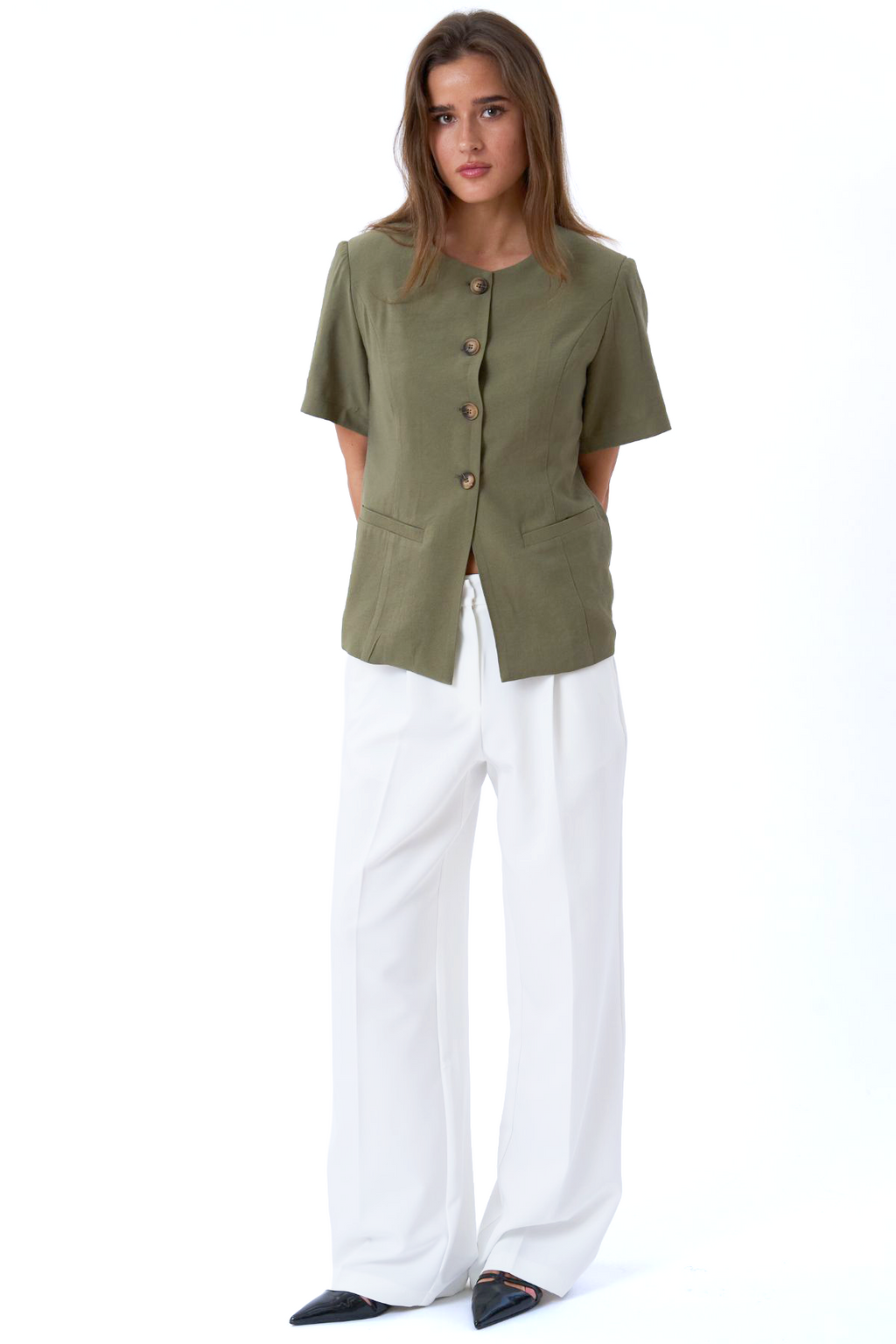 Isolde Blazer - Olive