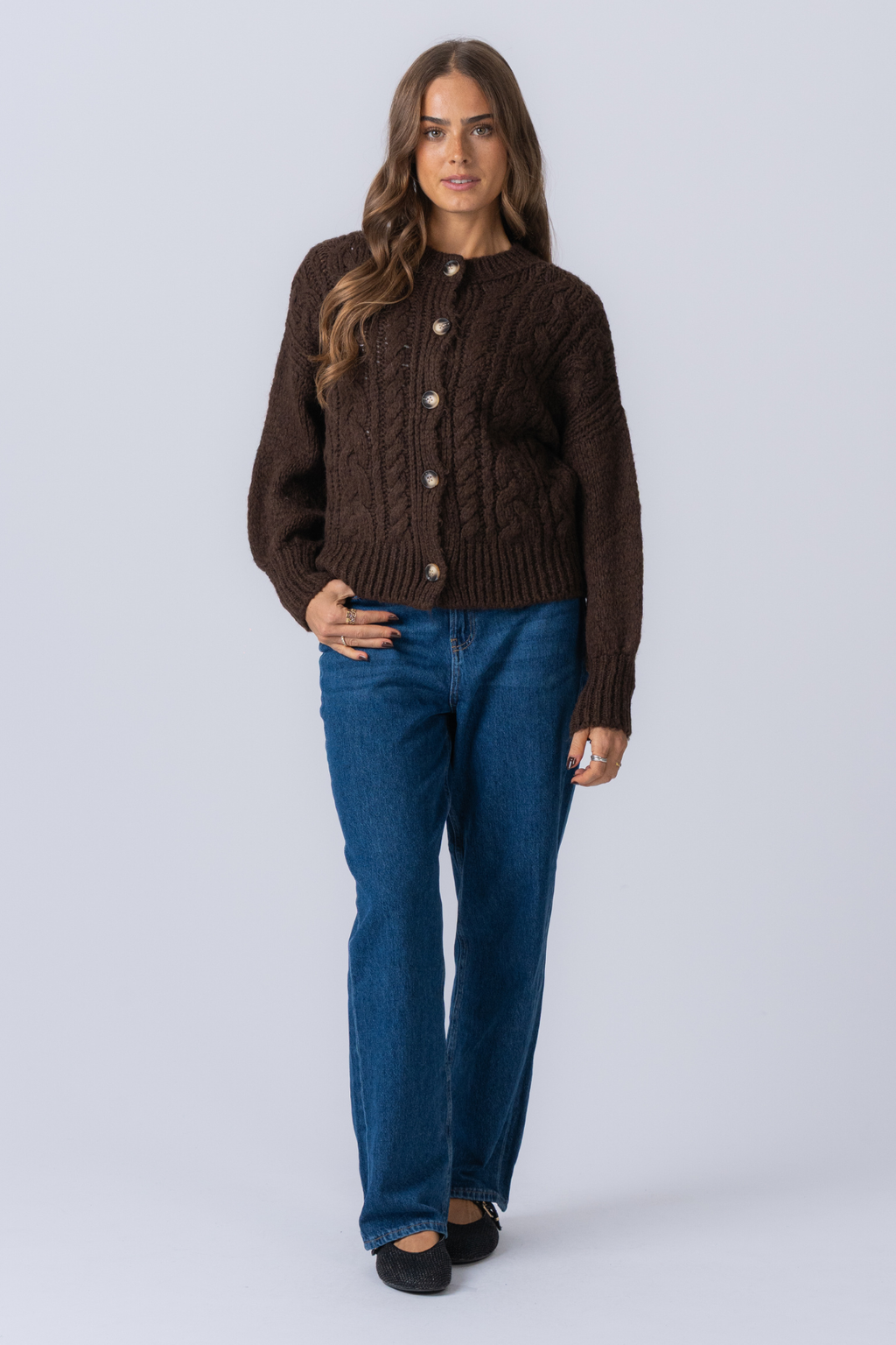 Botton Knit - Brown
