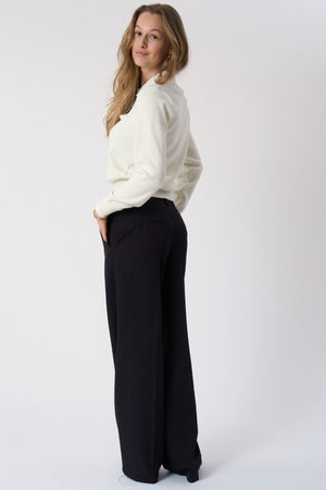 Long-sleeved Polo Shirt - Ecru