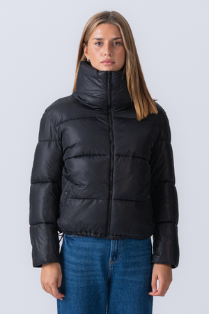 Short Puffer Jacket - Black