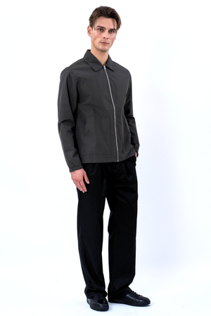 Short Zip Jacket - Grey