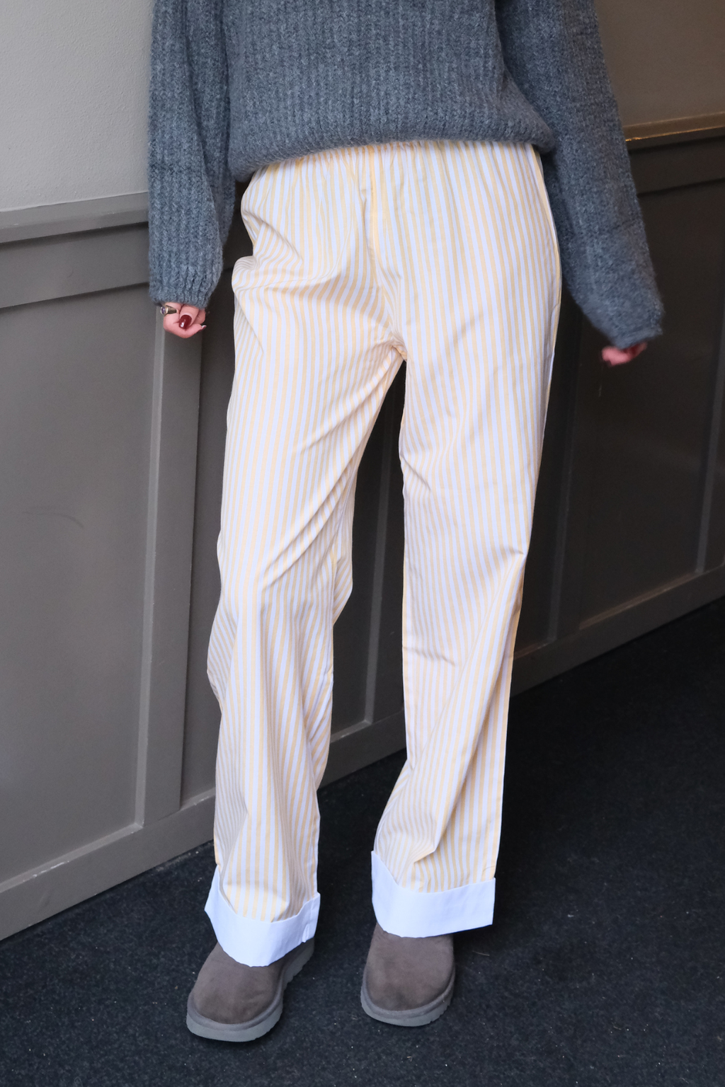 Layla Striped Pants - Yellow