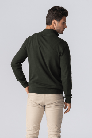 Leath-Zip Pullover - Arm