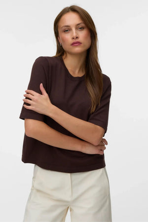 Silje 2/4 O-Nck Oversize Pull - Chocolate Torte