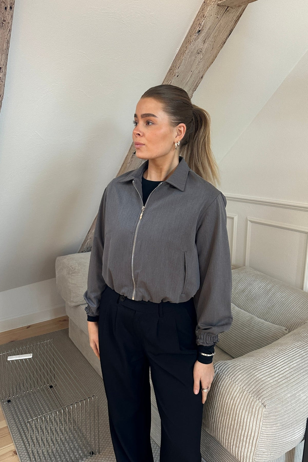 Kylie Short Jacket - Grey