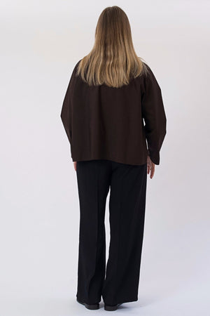 Mavis Short Jacket - Dark Brown