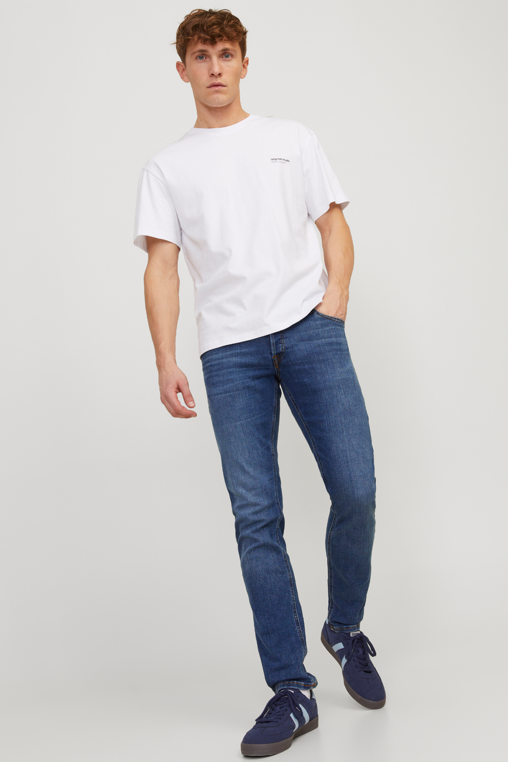 Glenn Stretch Jeans - Denim Blue (Slim fit)