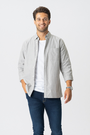The Original Performance Oxford Shirt ™ ️ - Melange Grey