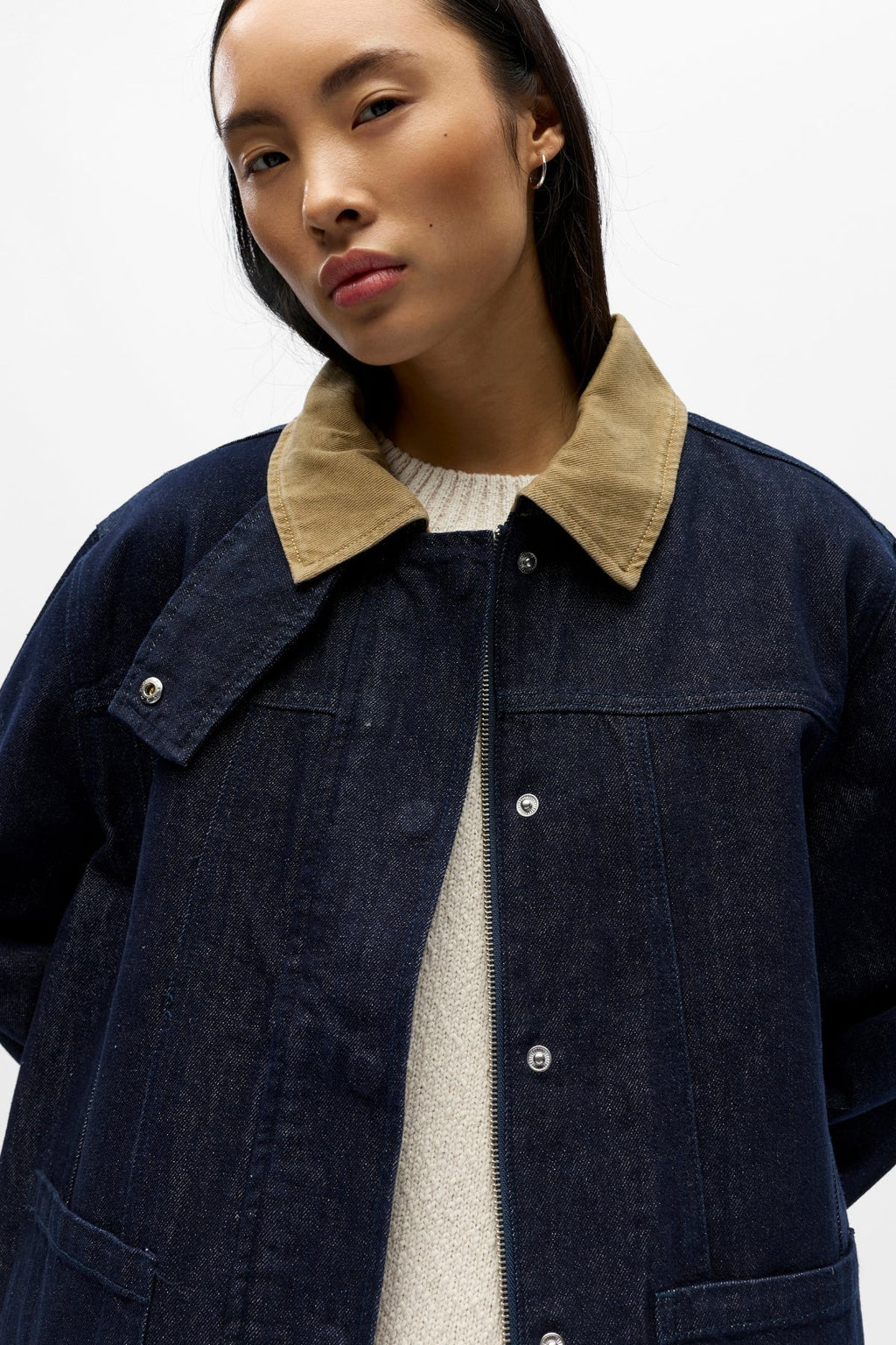 Jacket Denim Sirenna - Denim Gorm Dorcha