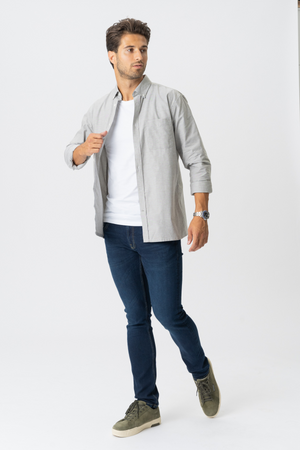 The Original Performance Oxford Shirt ™ ️ - Melange Grey