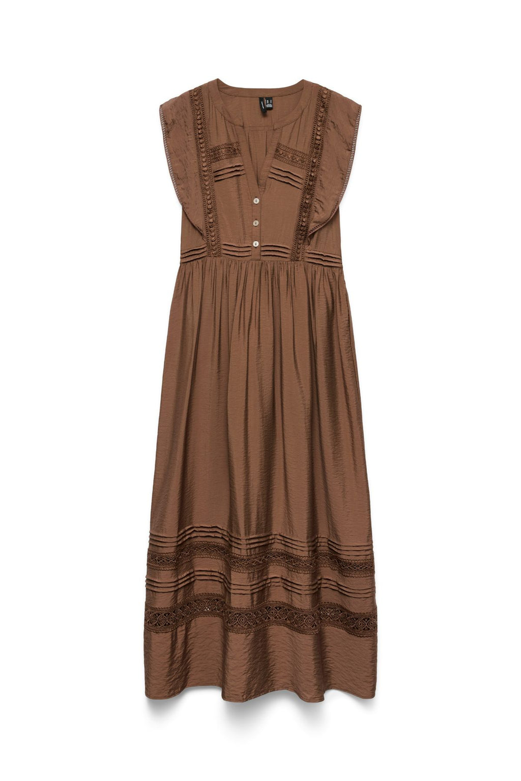 Jules Tape Ankle Dress - Cocoa Brown
