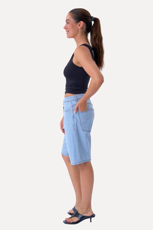 Denim Shorts - Light Blue