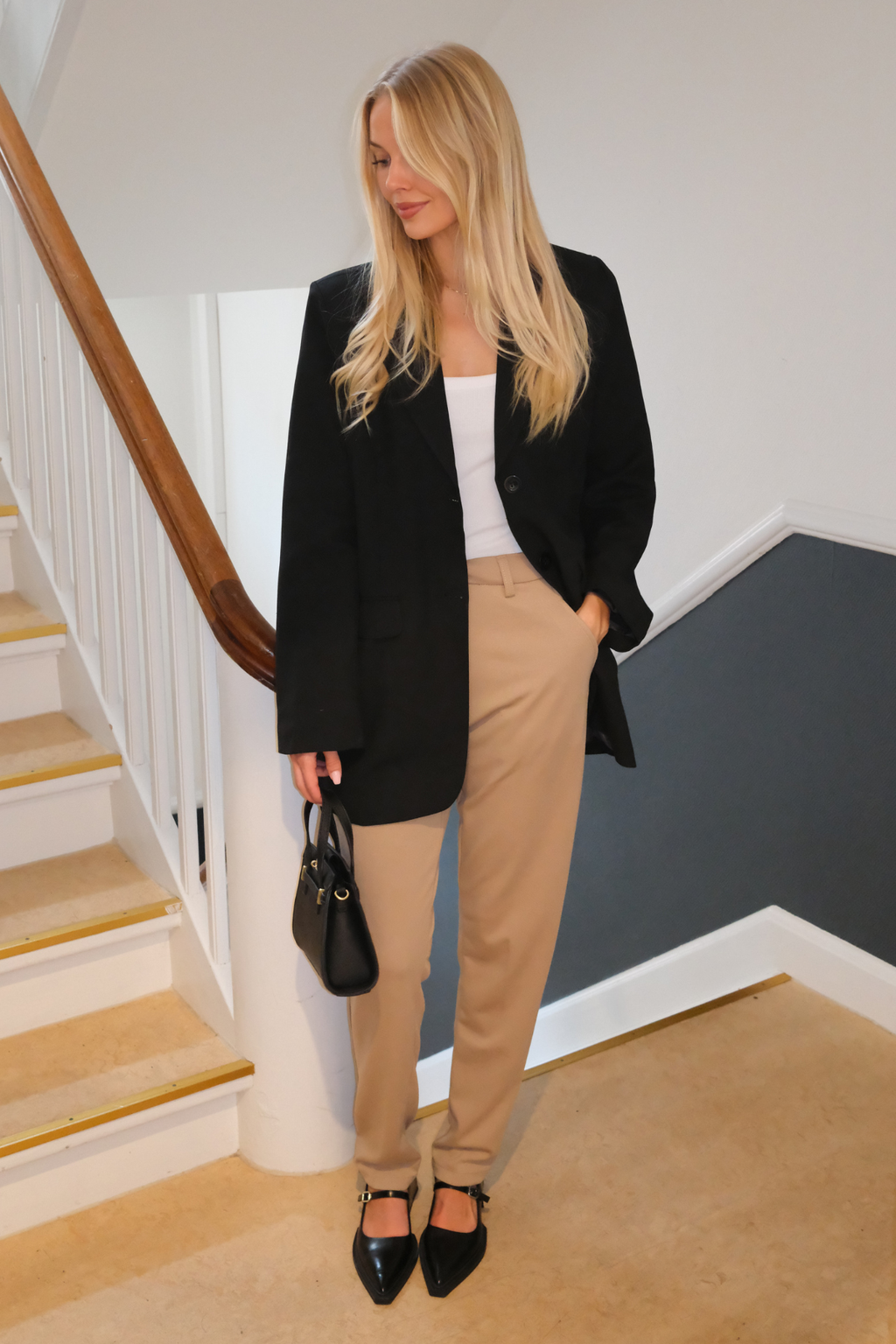 Claire Oversized Blazer - Black