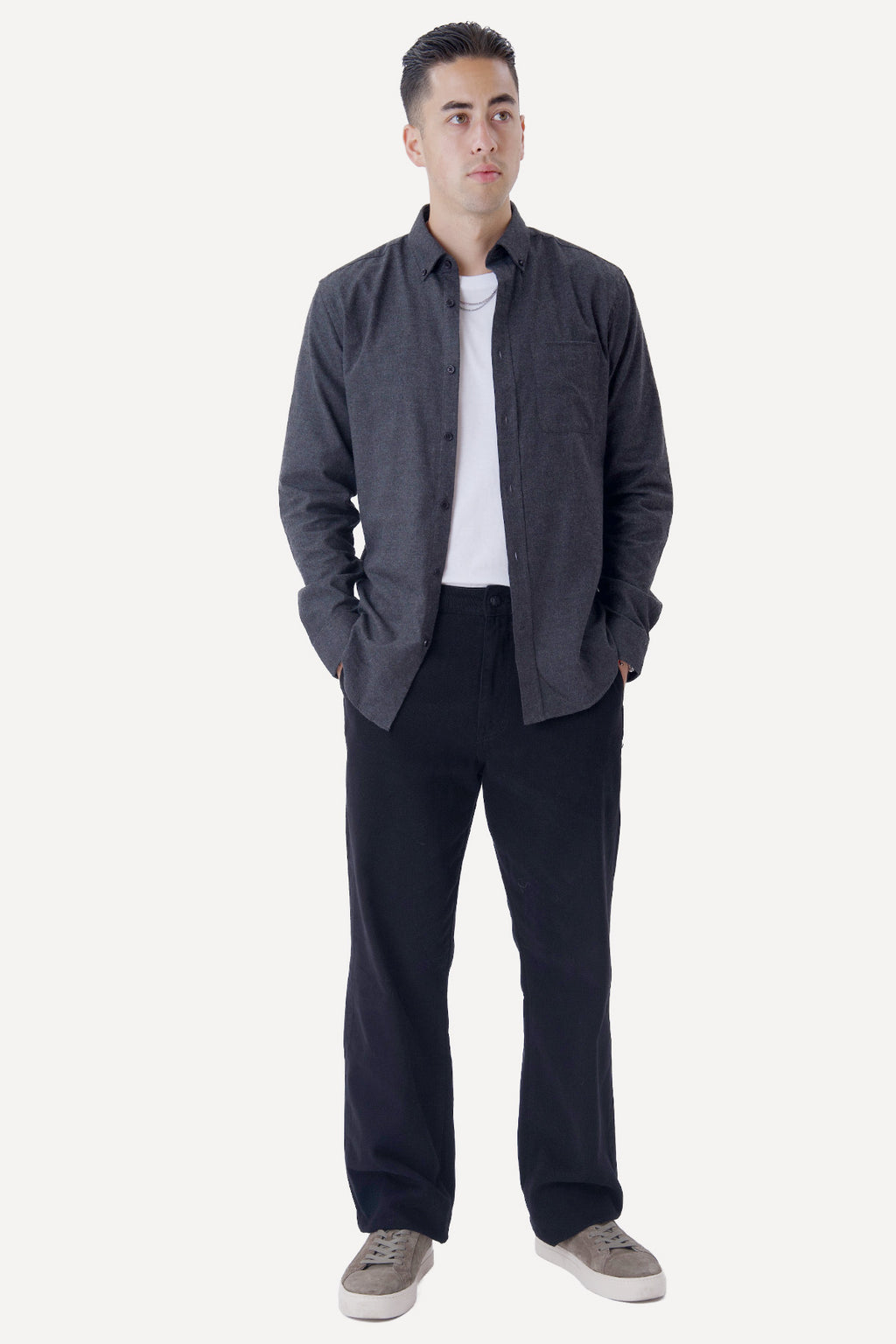 Flannel Shirt - Dark Grey
