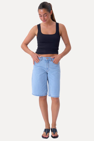 Denim Shorts - Light Blue