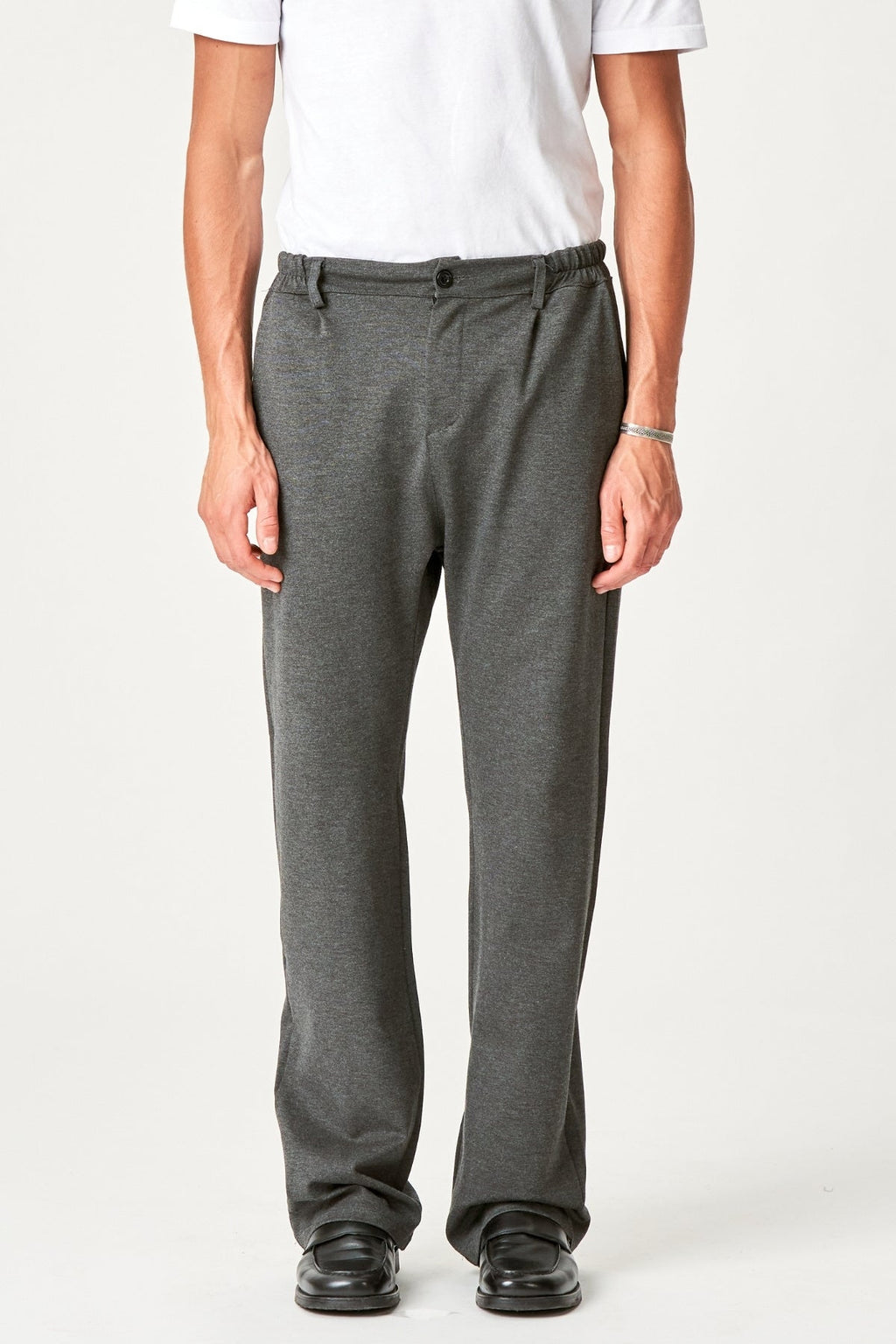 Vhodný Pants Voľné - drevené uhlie šedé