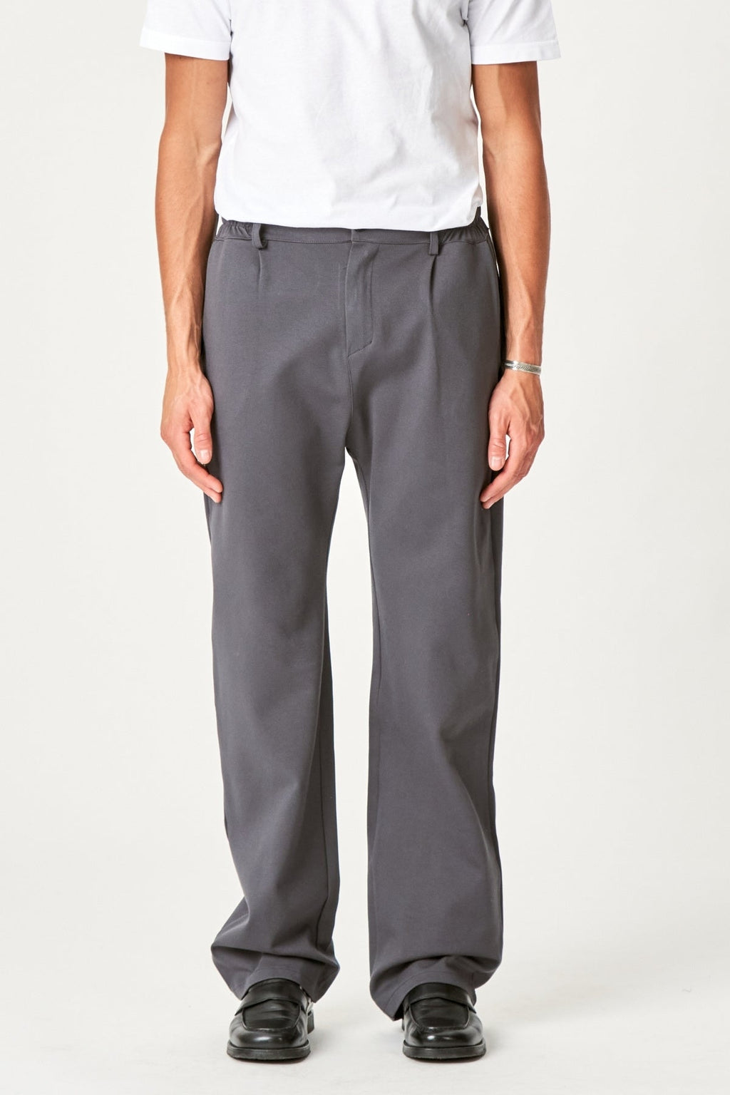 Vhodný Pants Voľné - oceľová šedá
