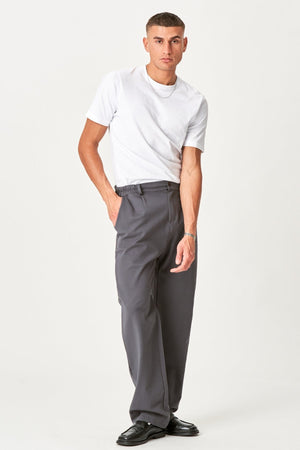 Vhodný Pants Voľné - oceľová šedá