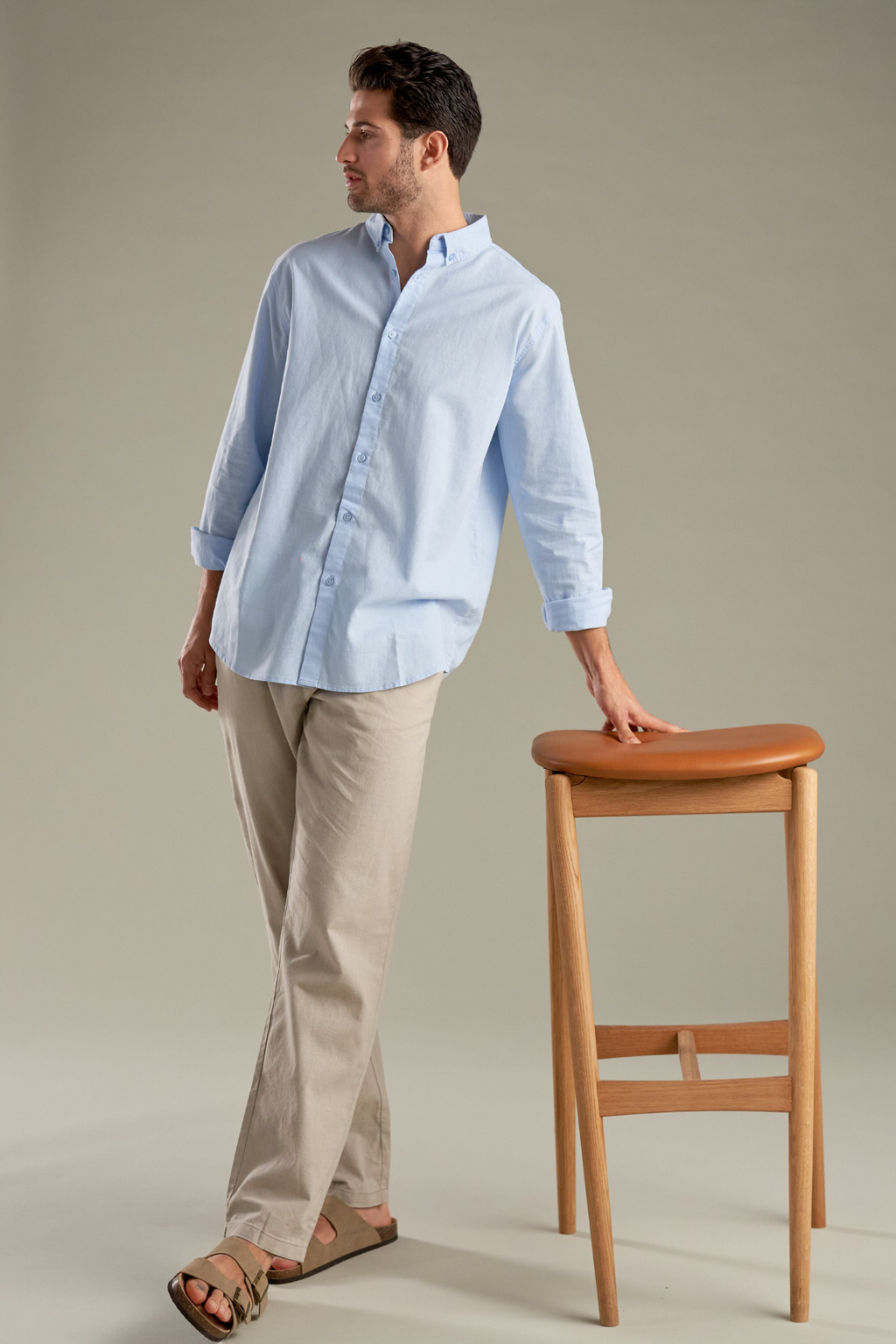 Linen Shirt - Light Blue