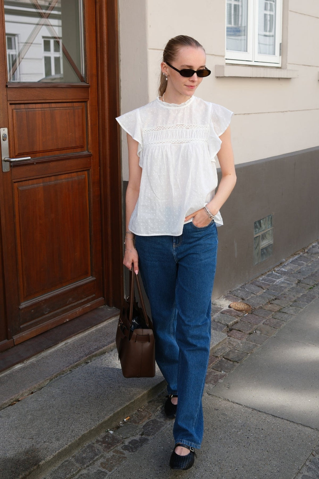 Trine Lace Top - Snow White