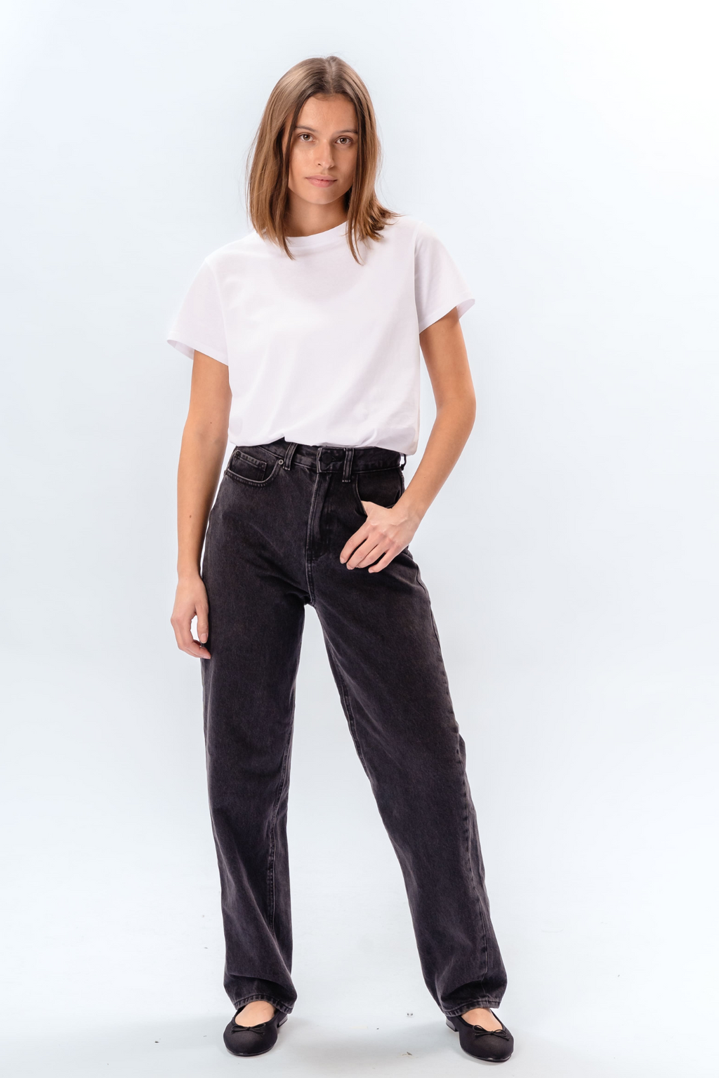 The Original Performance Loose Jeans - Washed Black Denim