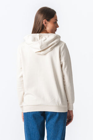 Basic Sweat hoodie - beige éadrom