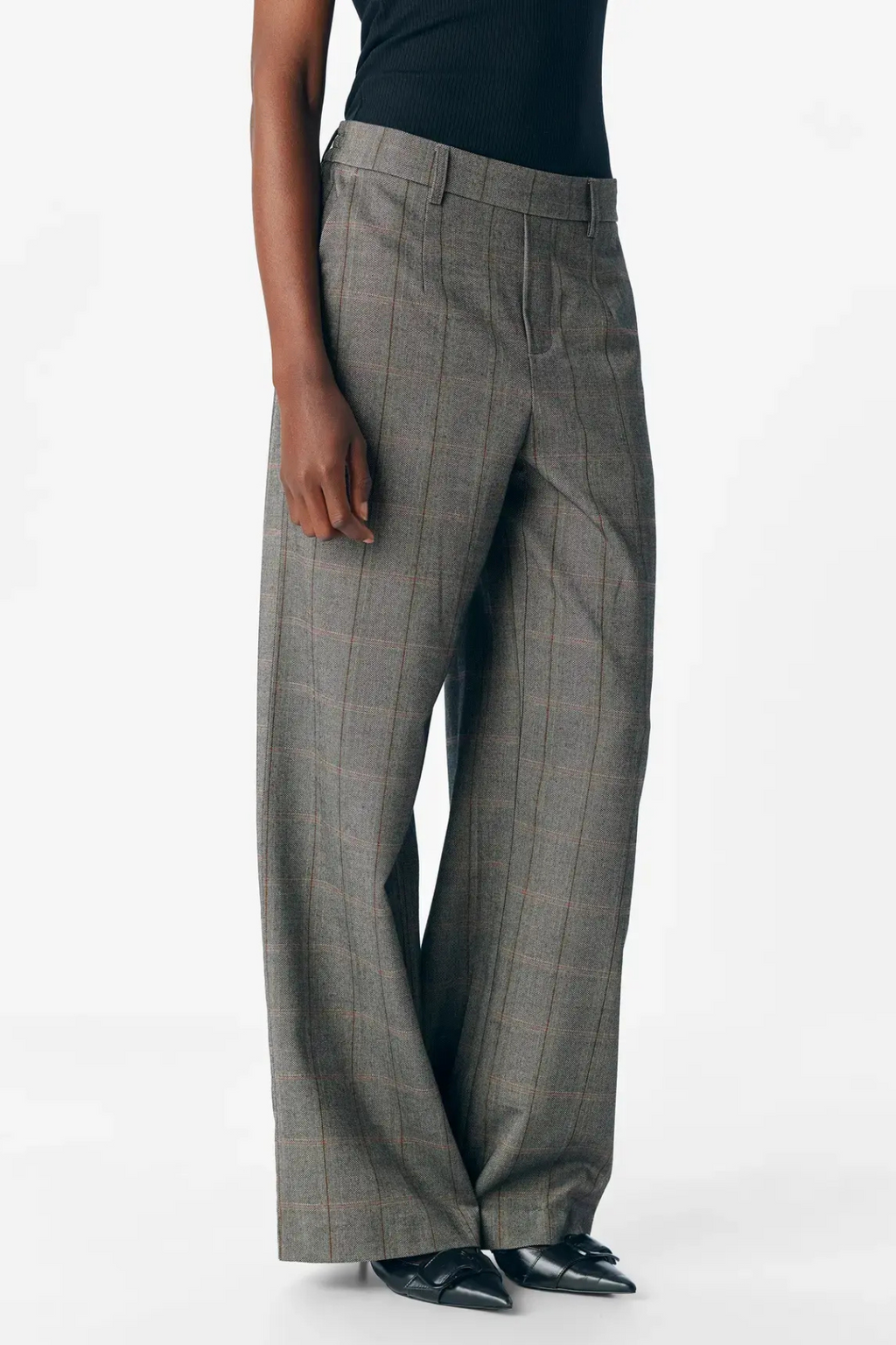 Lisa Wide Pants - Black Humus + Tannin