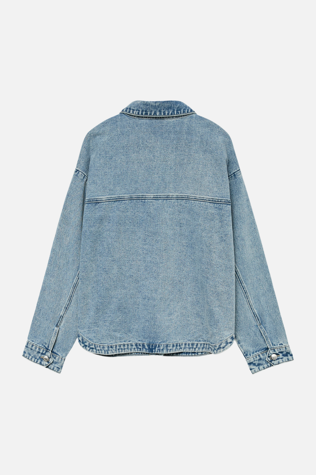Jamie Denim Shacket - Denim gorm éadrom