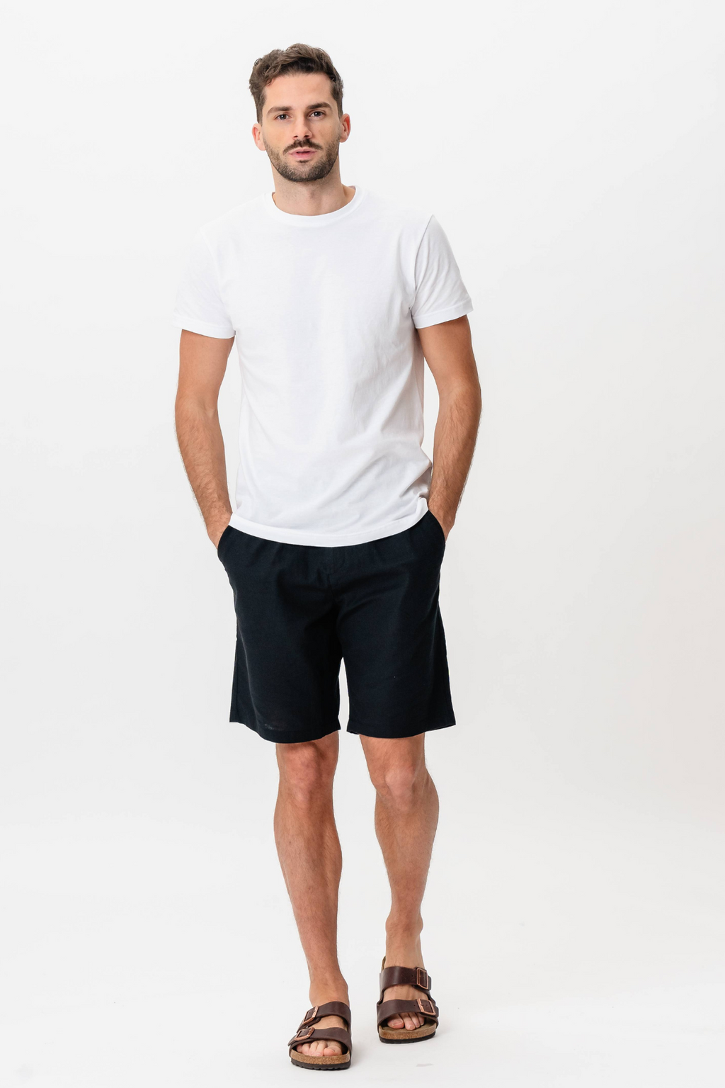 Línéadach Shorts - dubh