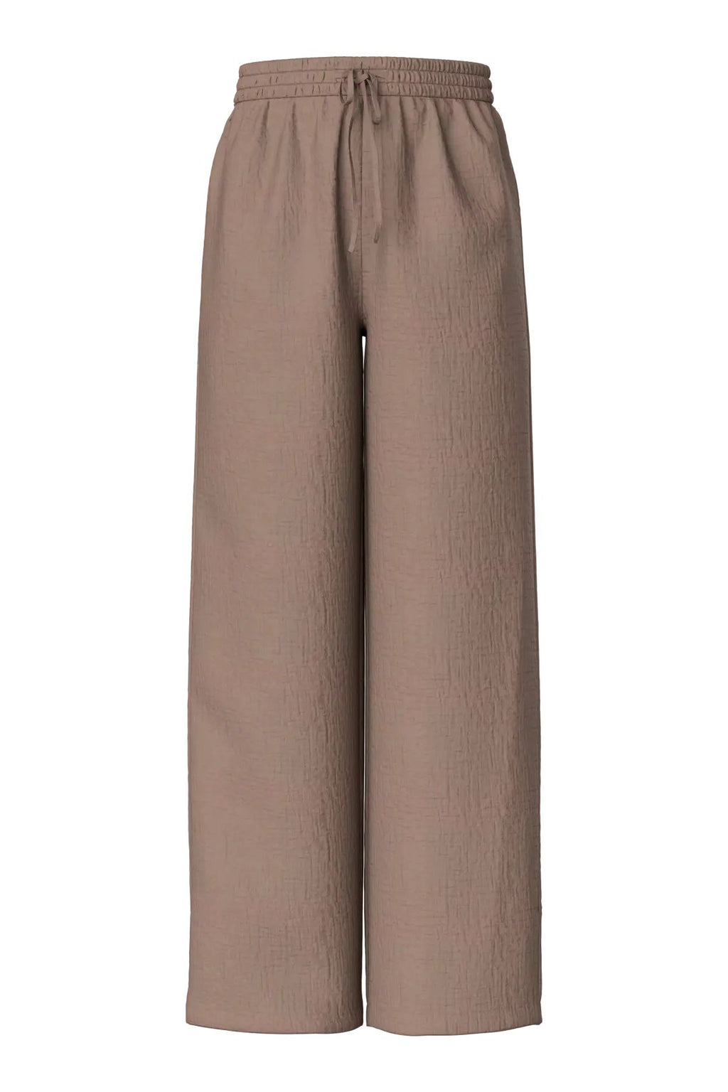 Sastina High-Waisted Wide Pants - Coffee Quartz
