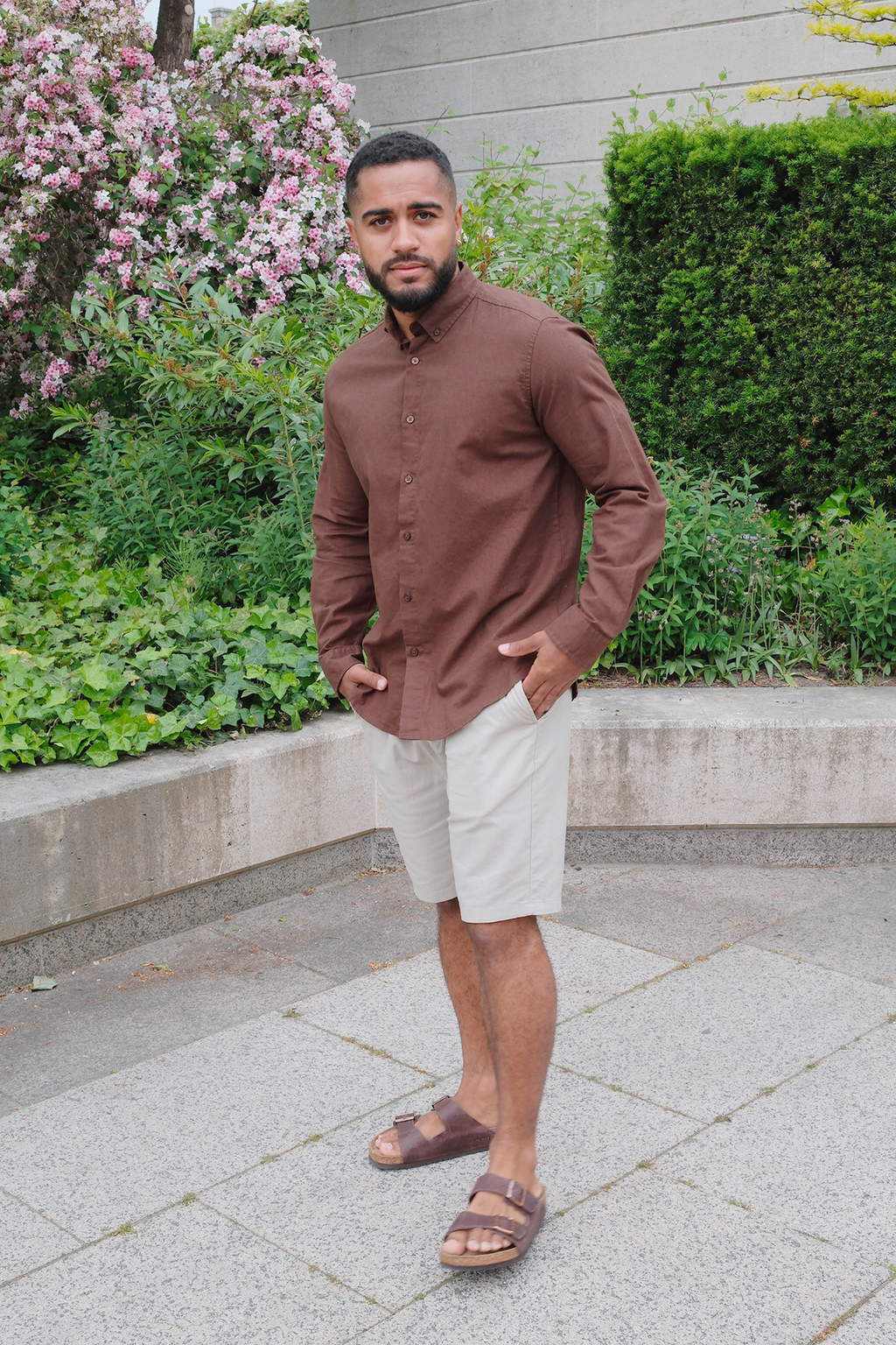 Linen Shirt - Coffee