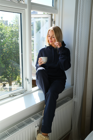Essential Hooded Sweatset for Women - Navy