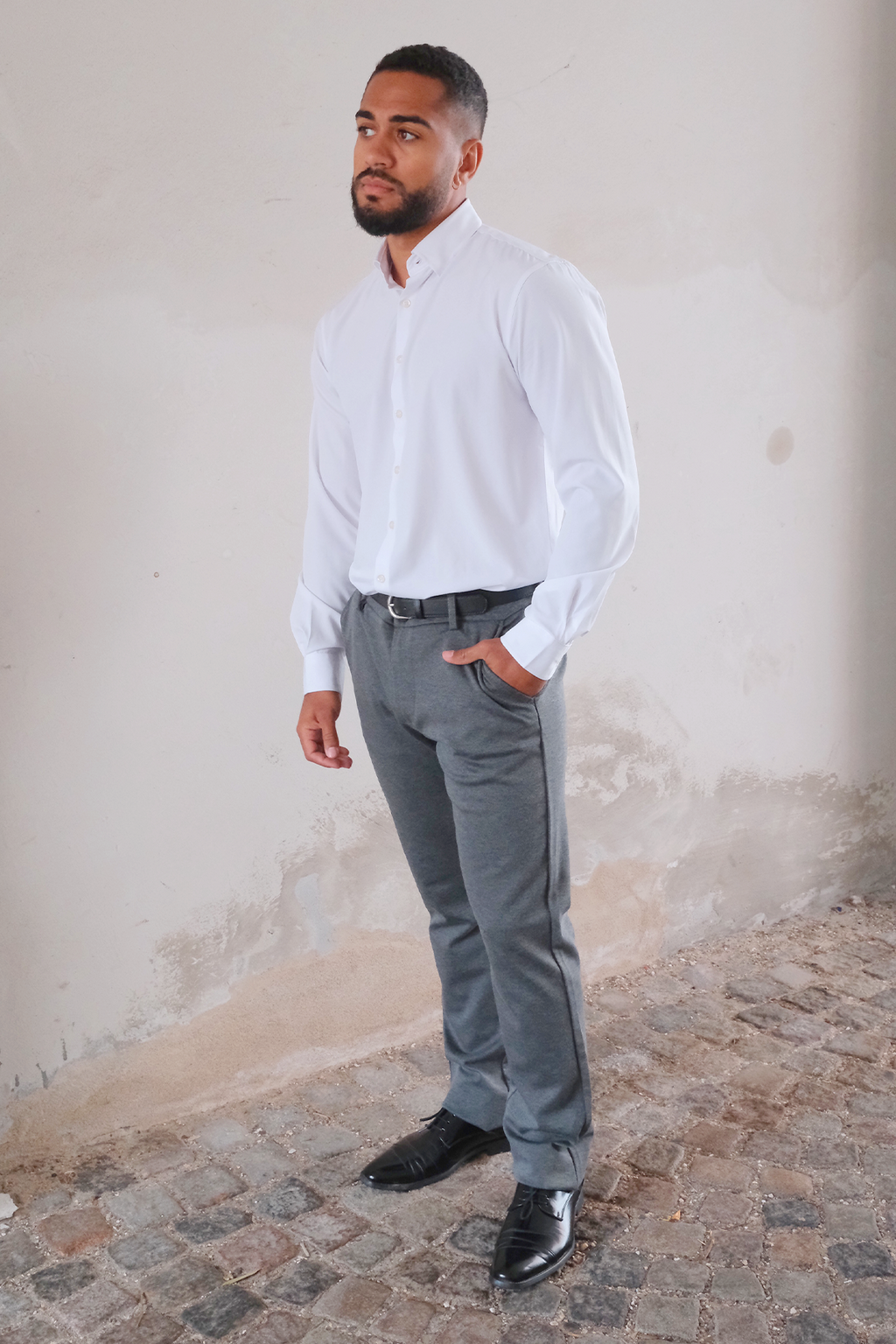 Performance Pants Wide - Melange siva